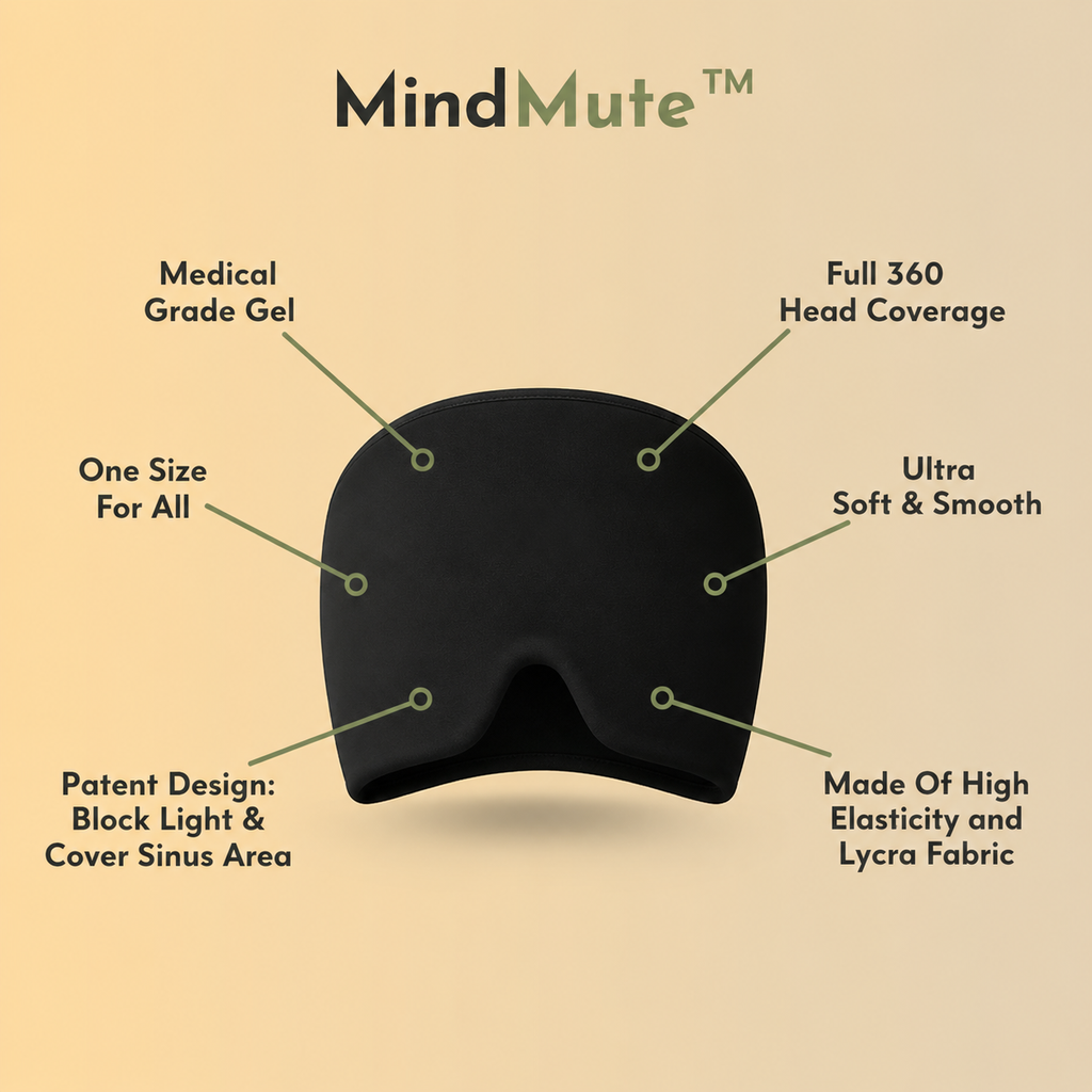 Mindmute Headache / Stress Relief Cap (Hot & Cold) - Premium Quality