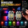 Wireless LED 7 Colors Car Strobe Light